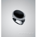 David Yurman Black Onyx Signature Oval Ring